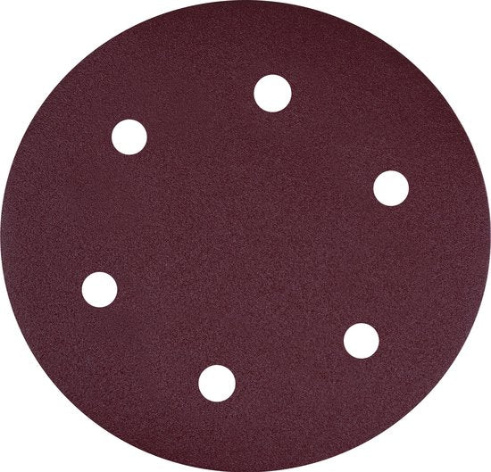 VONROC Jeu de papier de verre - 225MM - 25 pièces - Pour ponceuses - Fixation Velcro incluse