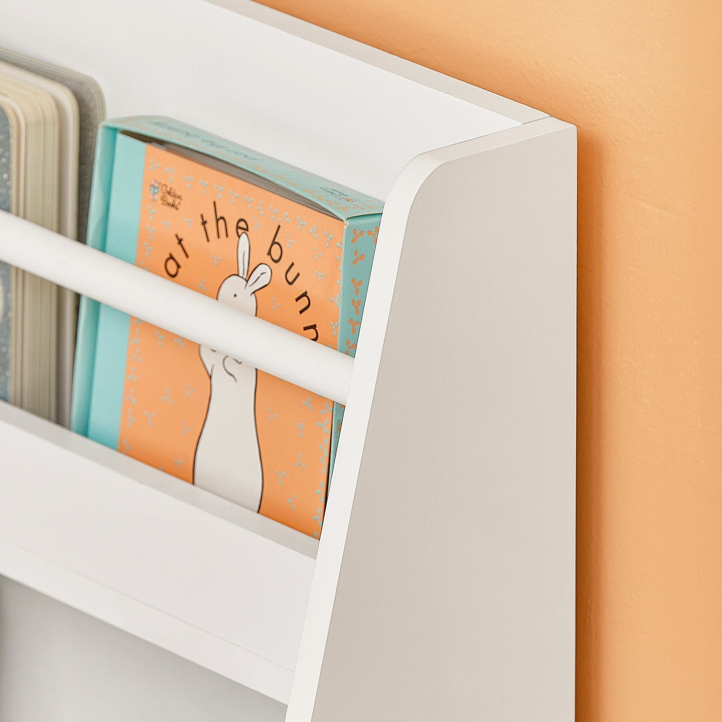 SoBuy Bibliothèque pour enfants - 4 étagères - Max. 15 kg par étagère - 58 x 18 x 81 cm - Blanc