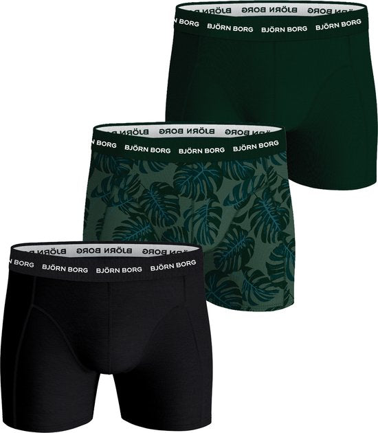 Björn Borg Cotton Stretch boxers - Size S - men's normal length boxers (3-pack) - multicolour