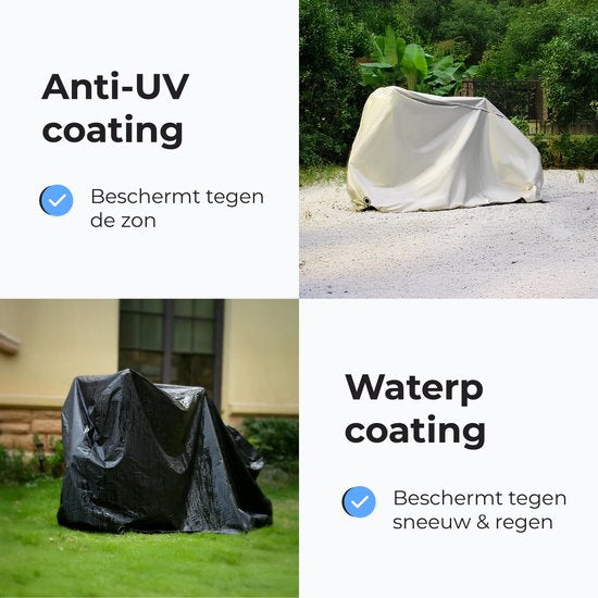 Housse pour 1 à 2 vélos - 100% étanche - Vélo - Housses de protection - Housse de pluie - Housse - Noire - Extra forte - Luft