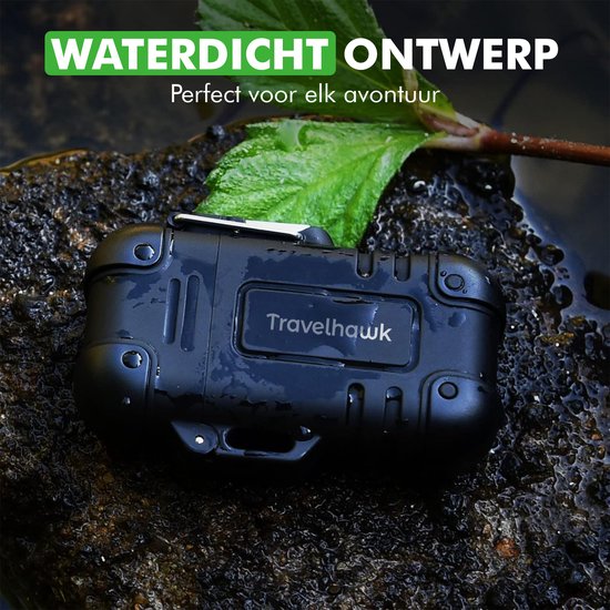 Travelhawk Briquet électrique rechargeable - Briquet à plasma durable - Briquets - Briquet électrique - Noir