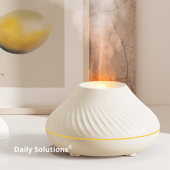 Daily Solutions® Diffuseur d'arômes - Parfum et couleur - Humidificateur - Diffuseurs d'arômes - Nébulisateur - Diffuseur de parfum - Atmosphère apaisante - Blanc