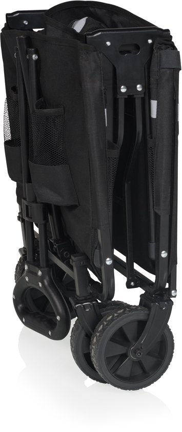 Chariot pliable Tristar – 120 L – Capacité de charge de 100 kg – Acier – Roulettes pivotantes – Chariot pliable avec hayon – Housse imperméable incluse – Compact – Festival – HC‑0917