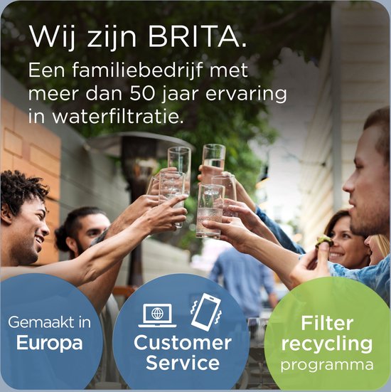 BRITA - Carafe filtrante - Flow Cool - Filtre à eau - Distributeur d'eau - 8,2 L - Bleu - avec 1 cartouche filtrante MAXTRA PRO ALL-IN-1