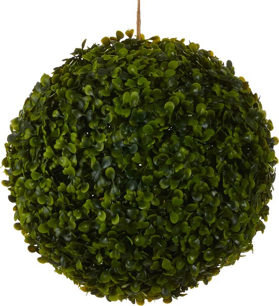 Mica Decorations Buis Bulbe Plante Artificielle à Suspendre pour l'Extérieur - Ø28 cm - Vert