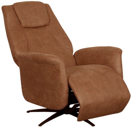 Fauteuil LABEL51 Stockholm - Marron - Tissu - 1 moteur - - - Avec accoudoirs
