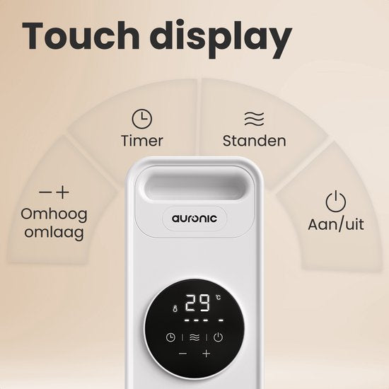 Auronic Olieradiator - Radiateur électrique - 2500W - Blanc