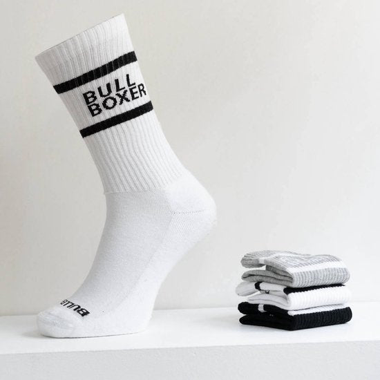 Bullboxer - Chaussettes - Femme - Blanc - Noir - Gris - 39 - 42 - Chaussettes