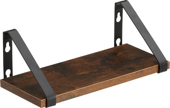 tectake® - 3 Etagères murales Cowell industrial dark brown - 404429