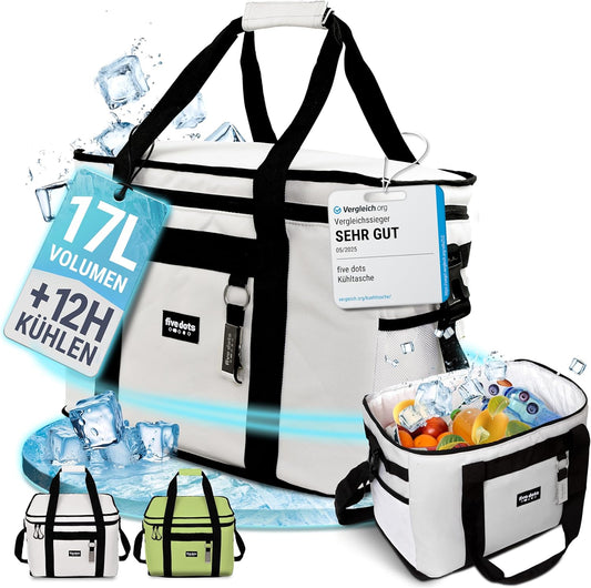 Sac isotherme Five Dots - 17L - Gris - 25 x 33 x 20 cm