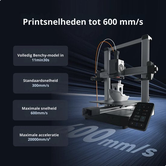 Imprimante 3D Anycubic Kobra 3 V2 Combo – ACE Pro Multicolor 4/8 couleurs – Vitesse de 600 mm/s – Nivellement automatique LeviQ 3.0 – Volume d'impression de 255 × 255 × 260 mm – Compensation des vibrations – Caméra 720p – Prête à l'impression