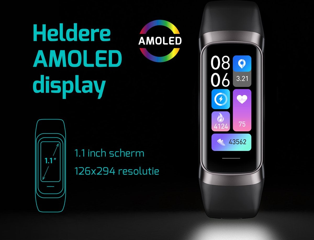 FITAGE - Montre connectée / tracking - Noir