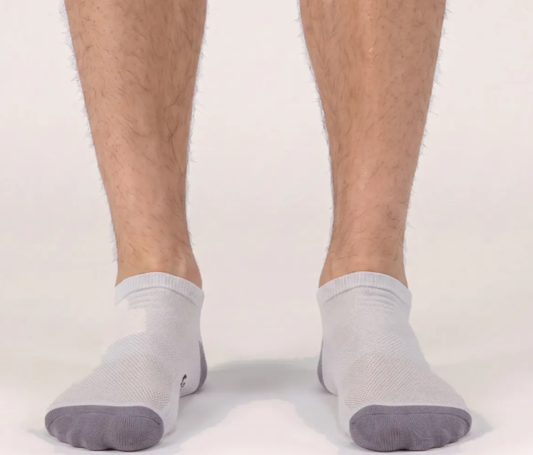 Chaussettes Fibershirts - Blanches - Courtes - Antidérapantes, anti-odeurs