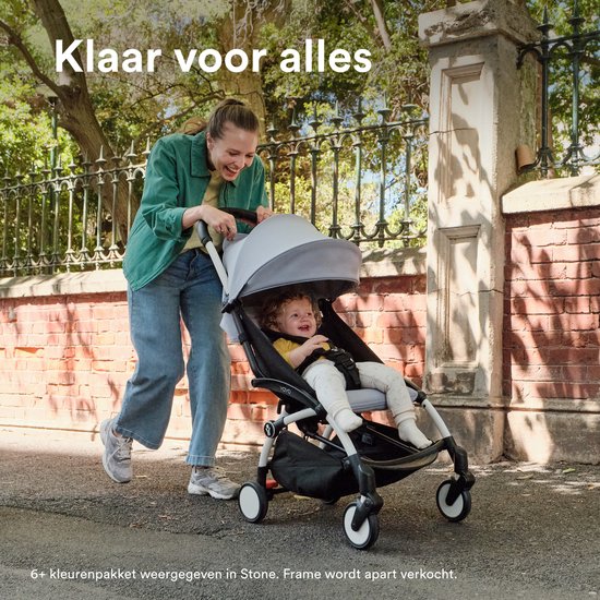 Ensemble de couleurs Stokke YOYO 6+, Aqua - Textiles : coussin d'assise, capote extensible et poche arrière à fermeture éclair - Pour le châssis YOYO (vendu séparément)