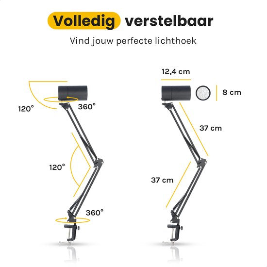 Bolusso Lampe infrarouge industrielle pour les douleurs musculaires et articulaires - Lampe de thérapie par la chaleur et la lumière - Thérapie infrarouge 36W