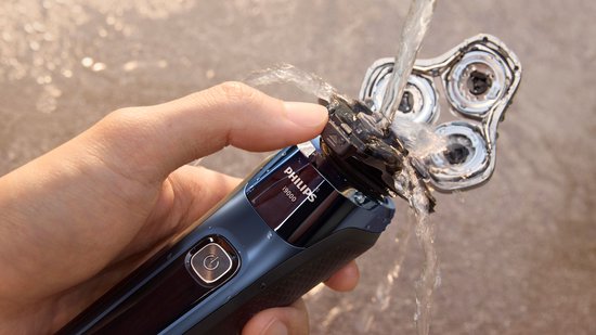 Philips Shaver i9000 Rasoir électrique pour hommes - avec sabot de nettoyage rapide - bleu - X9003/30