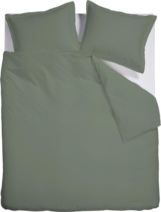 Ambiante Bamboo Uni housse de couette - Lits-Jumeaux - 240x200/220 cm - Green