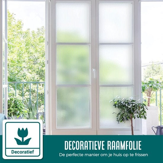 Homewell Film pour fenêtres HR++ 90x300 - Isolation et protection solaire - Anti-glace - Statique - Lamelles
