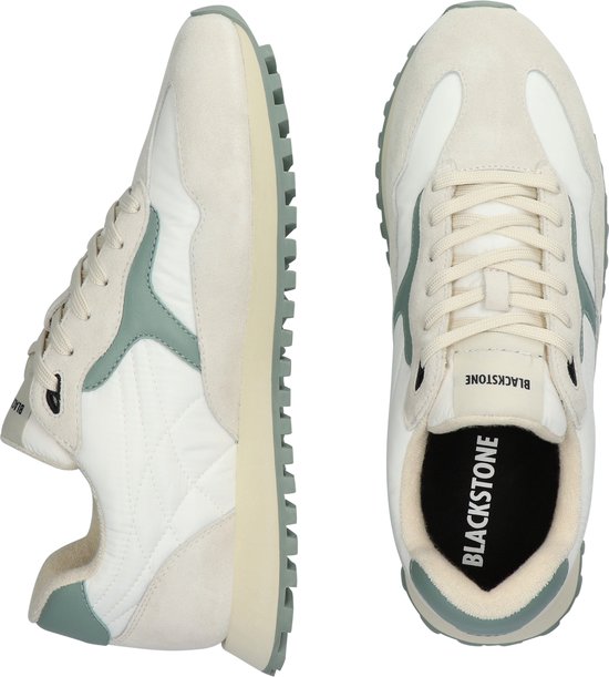 Blackstone SCORIA LEGEND - DG532 White Green Environmental - Chaussures de course - Hommes - Blanc cassé - Taille : 46