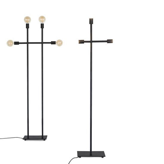 Lampadaire Serax - Design industriel - 161 x 50 x 16 cm - Noir
