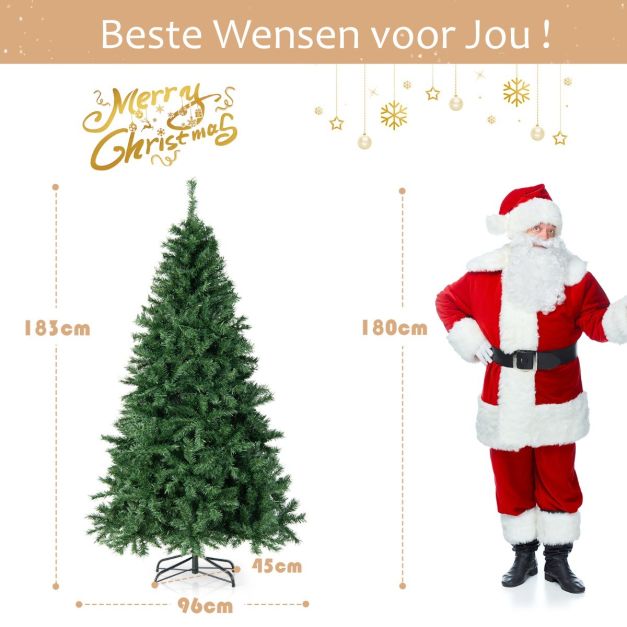 Coast Artificial Christmas tree - LED - 183 cm - Ø 96 cm - Vert