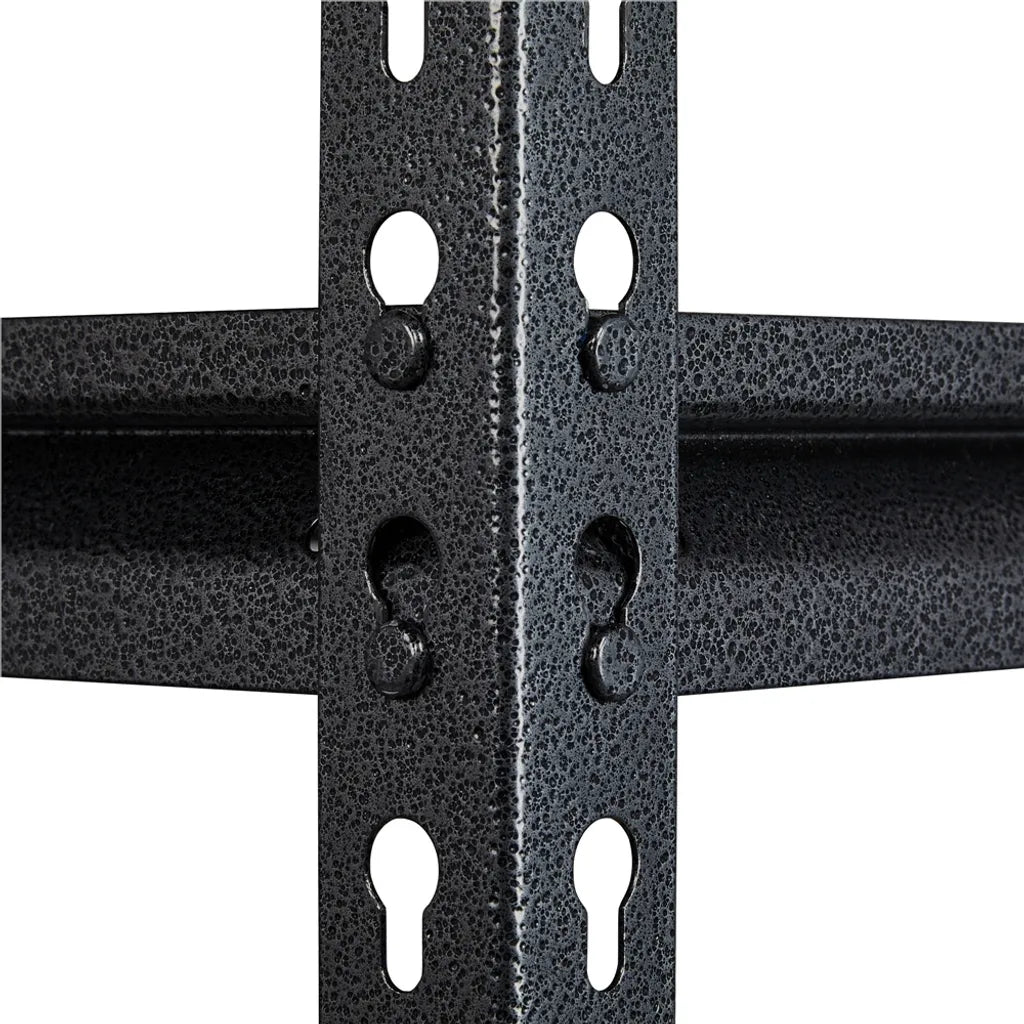Yaheetech : rayonnage métallique pour charges lourdes, 153 x 75 x 30 cm, noir