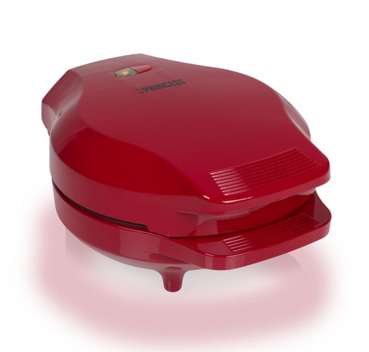 Gaufrier Princess 132471 - Gaufres à bulles - Ø 18 cm - 1 000 W - Rouge