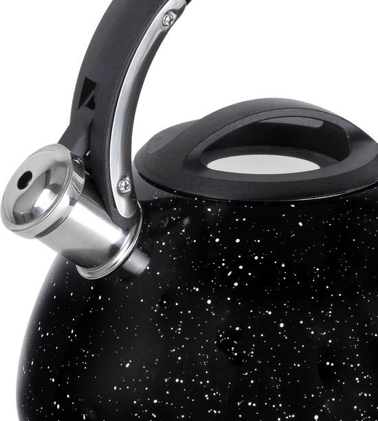 Bouilloire sifflante - Resto - 2,7L - Acier inoxydable - Induction - Marbre noir