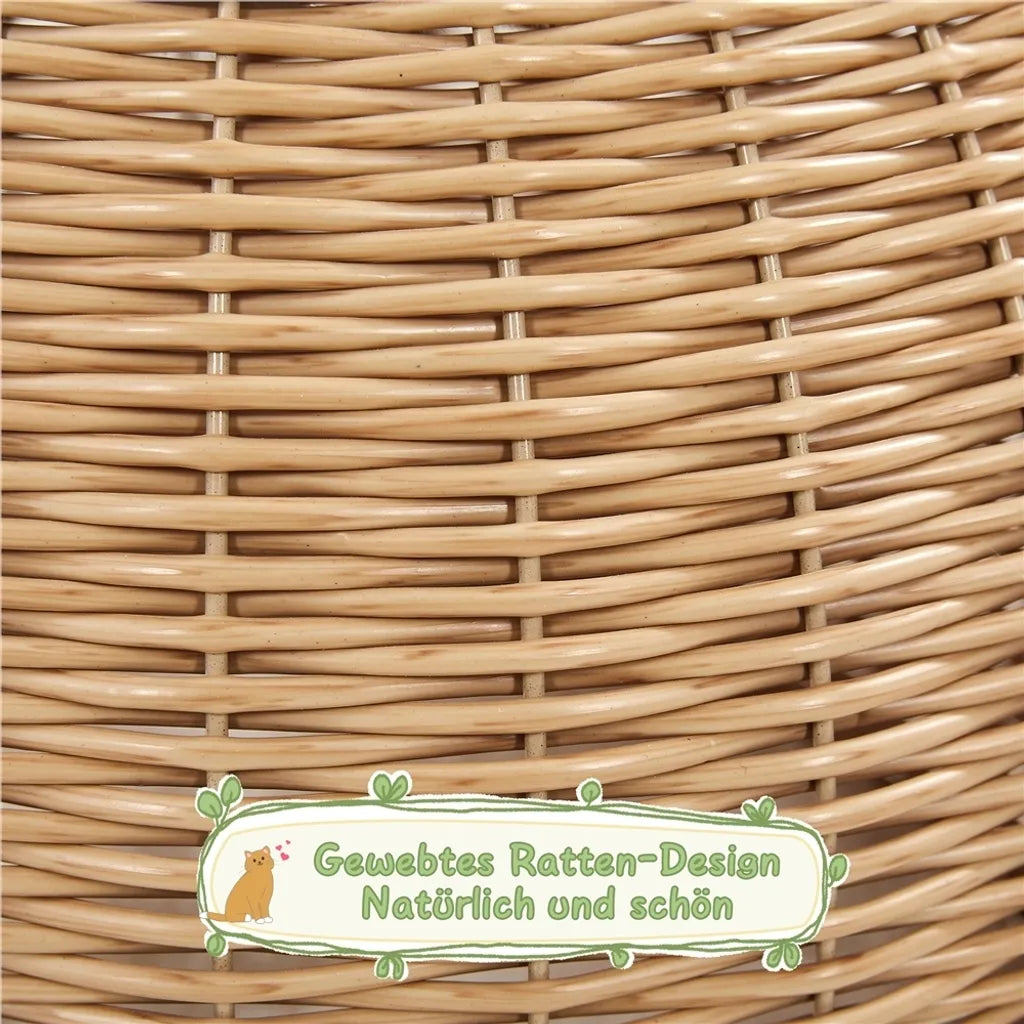 Yaheetech : Arbre à chat avec panier et maison pour chat - Beige - 40 x 40 x 75 cm