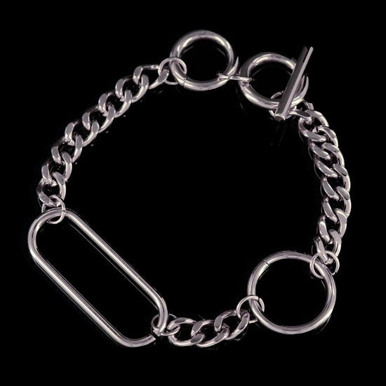 Laura Ferini Ladies Bracelet Solo Tua Silver - Bracelet à maillons en argent - plaqué or blanc 18K - Bijoux - Accessoires - Bijoux - Bracelet pour femmes