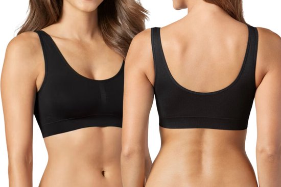 Bamboo Elements Seamless Bra Without Underwire - Black - Removable braads - Bralette Ladies - Bra - Bamboo - Seamless Underwear Ladies