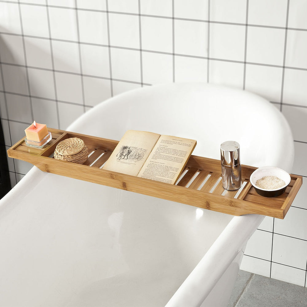 SoBuy FRG212-N 80cm Long - Planche de bain - Bambou