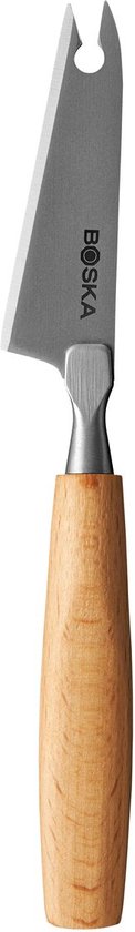 Boska Cheese Knife Set Amigo Small - Couteaux à fromage - Lot de 5 - Pour tout type de fromage - anti-adhésif - Ergonomique - Acier inoxydable et bois de hêtre