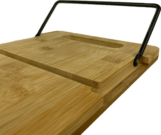 Plateau de service pliable en bambou - Tapas - Table de petit-déjeuner 48 x 20 cm
