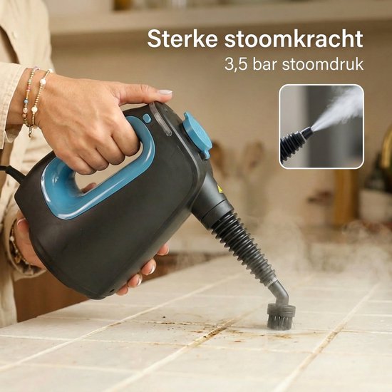 Nettoyeur vapeur 2-en-1 CleanKoala – Temps de chauffe de 15 secondes – 30 minutes d'autonomie – 12 accessoires et 3 lingettes supplémentaires inclus