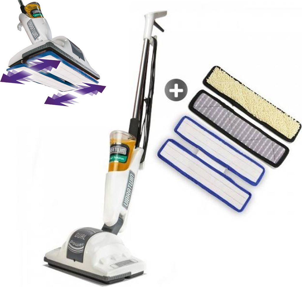 VIBRATWIN Nettoyeur de sols à ultrasons - 40 x 15 x 12 cm, Gris