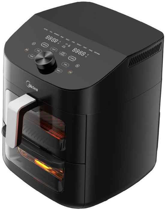 Friteuse à air chaud MF-CY110A - Friteuse à air chaud - double étage - friteuse à air chaud superposable - synchronisation Wi-Fi intelligente avec Alexa - Conception verticale XL de 11 L peu encombrante - Panier-grill 10-en-1 - Convient pour 3 à 8 personn