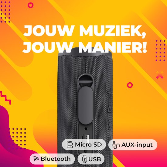 Enceinte Bluetooth Denver sans fil - Effets lumineux - Boîte à musique - AUX - Appairage TWS - BTV223B