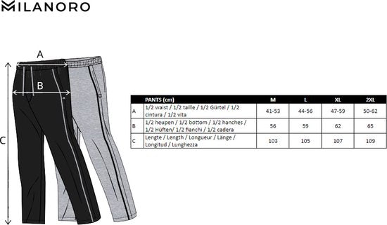 Milanoro - Lot de 2 pantalons de survêtement sportifs et confortables pour hommes - Bleu marine/Anthracite - S