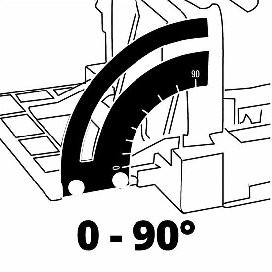 Fraiseuse à lamelles Einhell TC-BJ 900 - 860 W - 11 000 tr/min - Ø 100 x 22 x 3,8 mm - Max. Profondeur de fraisage : 14 mm - Réglages d'angle : 0°-90° - Sac à poussière inclus