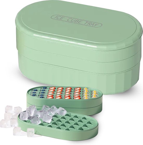 Bac à glaçons Roegaarden avec couvercle - Seau à glace - Machine à glaçons - Avec bac - Avec cuillère