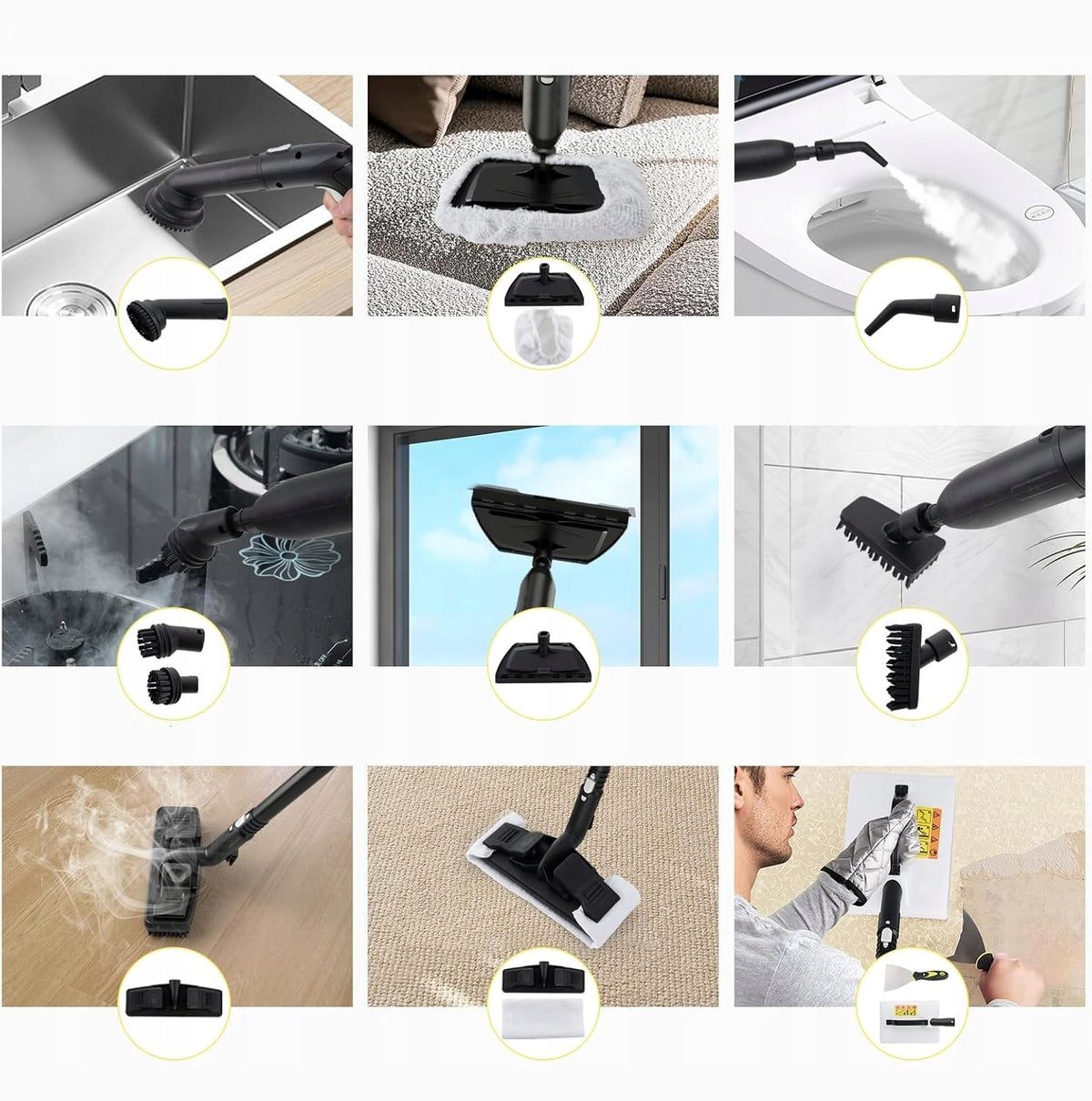 Coast Steam Cleaner - blanc - 1.9 Liter - 2000 Watt - 41x24x25 cm