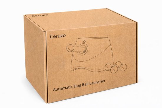Lance-balles pour chien Ceruzo – Automatique – 6 balles – 3 distances – Rechargeable