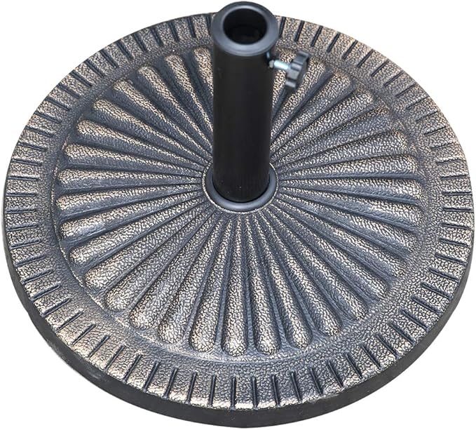 Pied de parasol Angel Living - 14 kg - Ø 49 cm - Bronze - Polyrésine/Acier