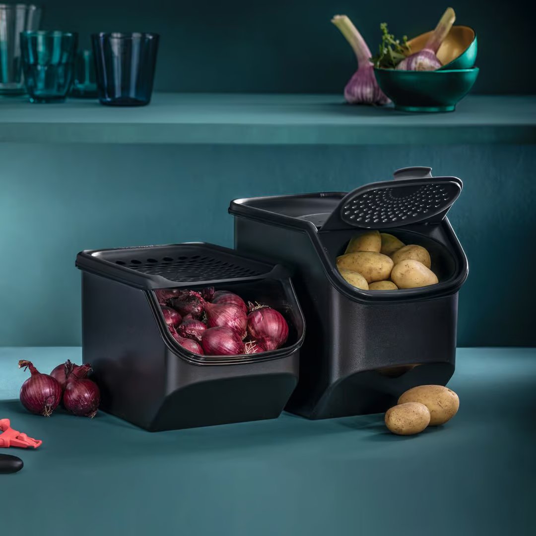 Contenant à pommes de terre Tupperware PotatoSmart - Circulation optimale de l'air - Préserve la fraîcheur des pommes de terre - Conception empilable