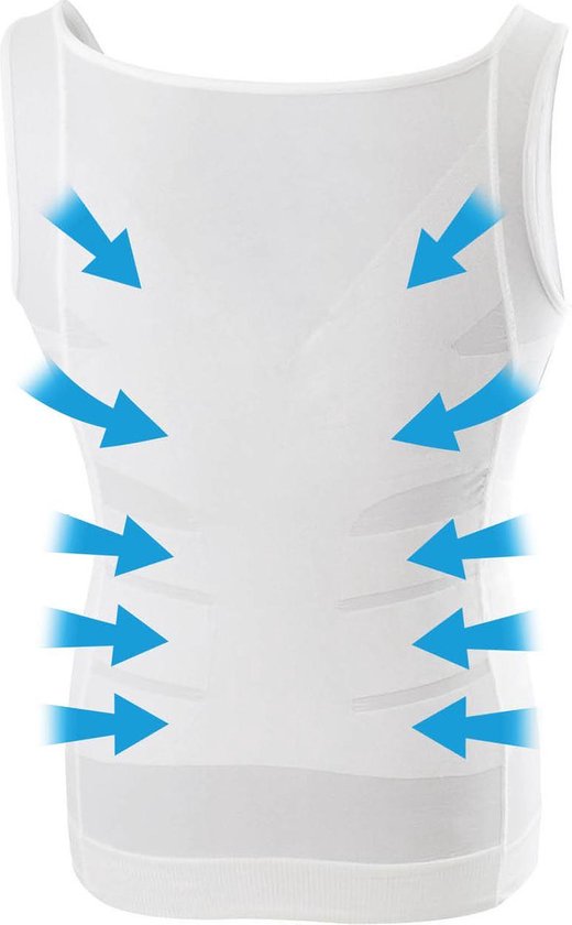 Maillot de corps amincissant - Homme, blanc - Taille XXL