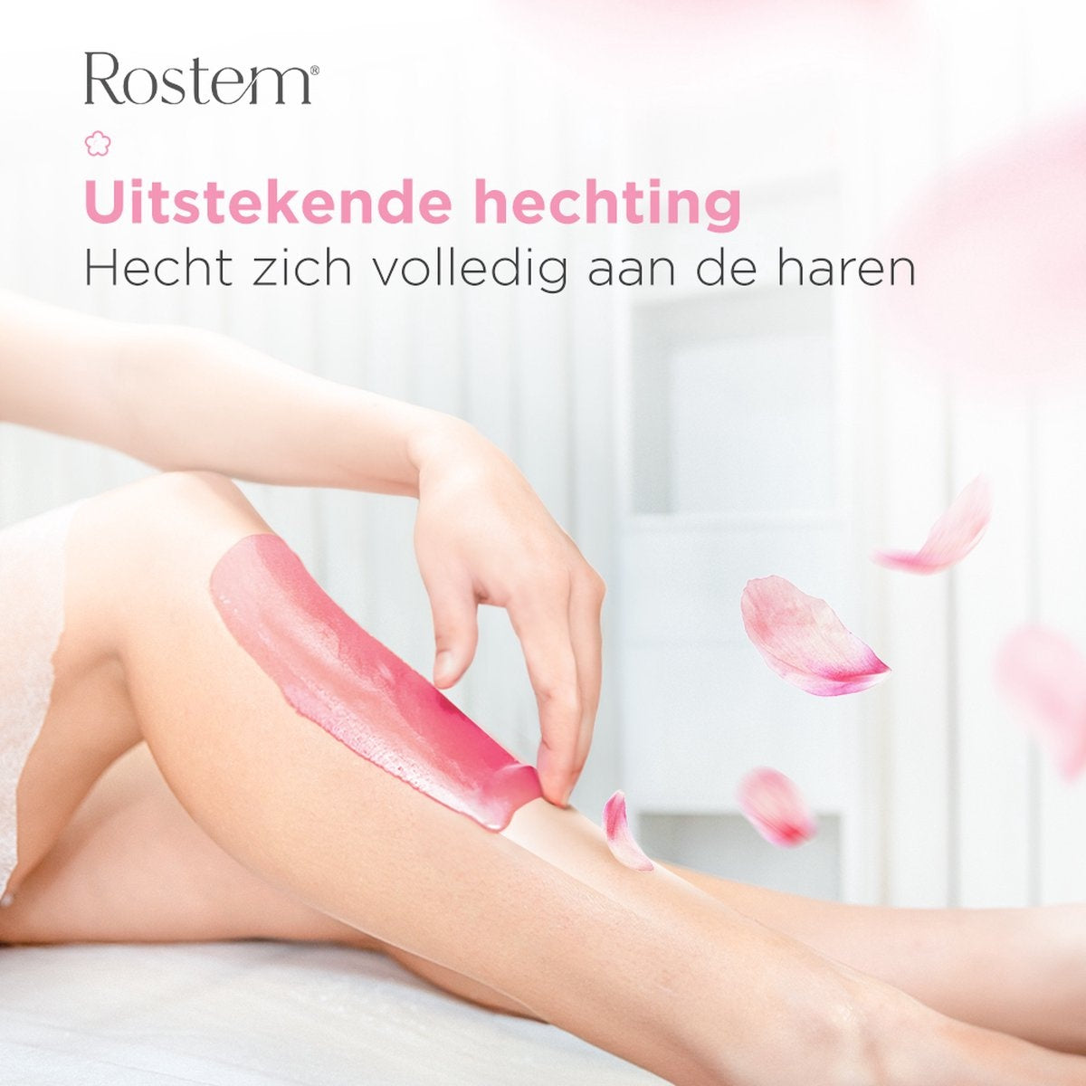 Rostem® Luxe Resin Beans - Hard Wax Beans - Hotwax - Wax Beans - Pink Rose 1KG - Incl. 10 Spatulas