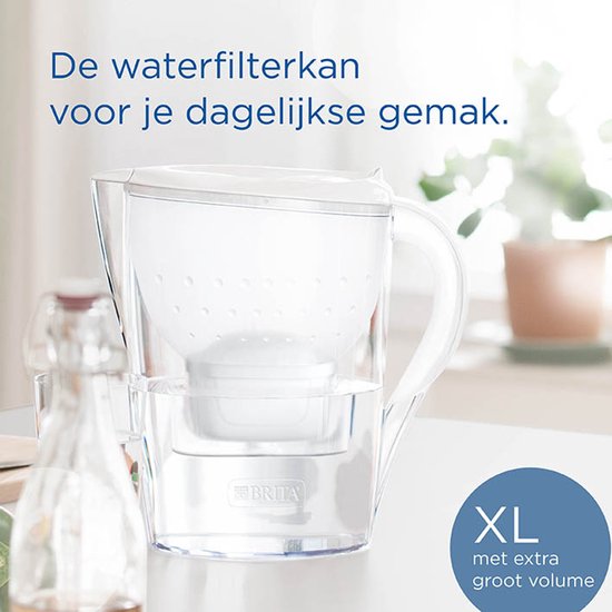BRITA - Carafe filtrante - Marella XL - 3,5 L - Blanche - avec 1 cartouche filtrante MAXTRA PRO ALL-IN-1