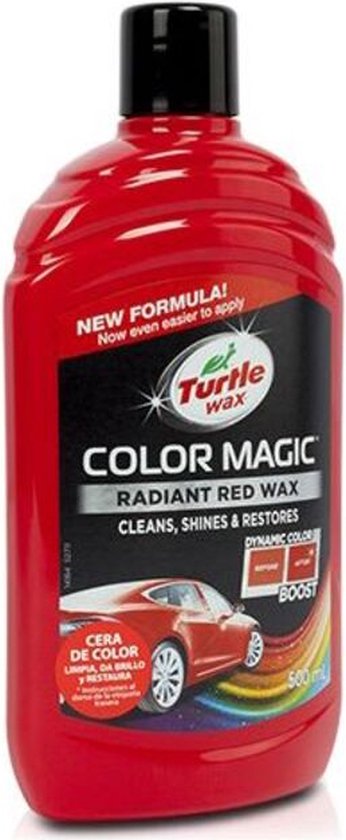 Turtle Wax 52711 Color Magic Radiant Red Wax 500ml - Polish spécialisé pour voitures - Réparation de peinture - Polish - Rouge