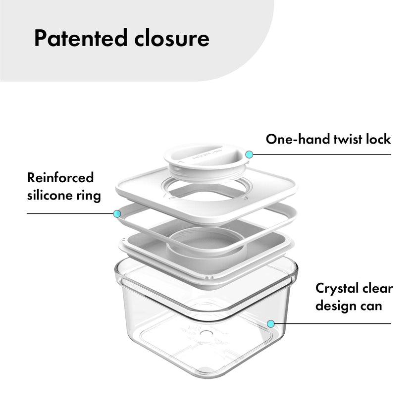 Boîte de conservation - Neoflam - Boîte de rangement alimentaire - Blanc - 0.55L